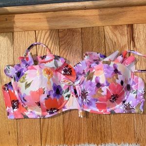 Guess floral underwire bikini top